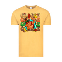 Vintage Mustard gobble gobble gobble gobble turkey Vintage Tee - MaliasSmallBusiness