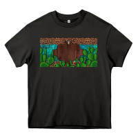 Western Cactus Leopard And Turquoise Custom Nametext License Plate Heavy Core Tee | Teevron