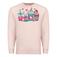 Pale Pink dentist coffee cups Premium Sweatshirt - OliviaCreatesArt
