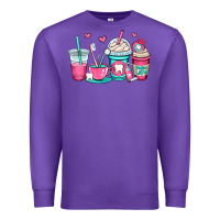 Purple dentist coffee cups Premium Sweatshirt - OliviaCreatesArt