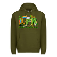 Army Green LPN Licensed Practical Nurse St. Patrick's Day Premium Hoodie - CowGirlArtShop