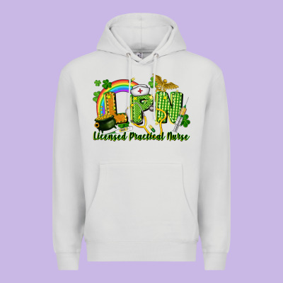 Lpn Licensed Practical Nurse St. Patrick's Day Premium Hoodie Designed By Cowgirlartshop
