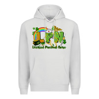 Dove Grey LPN Licensed Practical Nurse St. Patrick's Day Premium Hoodie - CowGirlArtShop