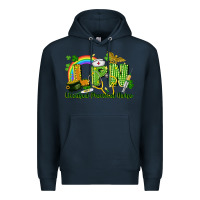 Navy LPN Licensed Practical Nurse St. Patrick's Day Premium Hoodie - CowGirlArtShop