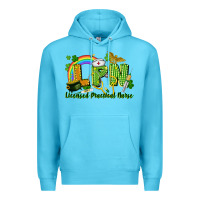 Ocean Blue LPN Licensed Practical Nurse St. Patrick's Day Premium Hoodie - CowGirlArtShop