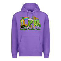 Purple LPN Licensed Practical Nurse St. Patrick's Day Premium Hoodie - CowGirlArtShop