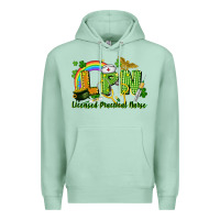 Seafoam LPN Licensed Practical Nurse St. Patrick's Day Premium Hoodie - CowGirlArtShop