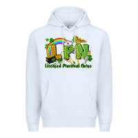 White LPN Licensed Practical Nurse St. Patrick's Day Premium Hoodie - CowGirlArtShop