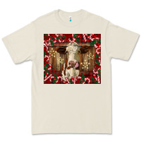 Bone christmas heifer with candy canes Premium Tee - BarkalooDesign