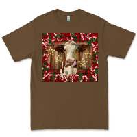 Cacao christmas heifer with candy canes Premium Tee - BarkalooDesign