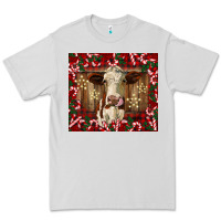 Dove Grey christmas heifer with candy canes Premium Tee - BarkalooDesign