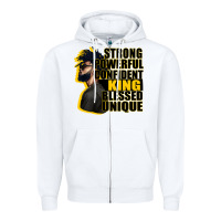 White strong powerful confident king blessed unique Zipper Hoodie - CowGirlArtShop