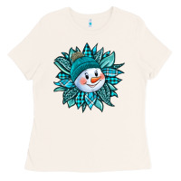 Bone cute snowman winter sunflower Ladies Tee - Jasminsmagicworld