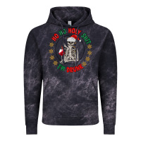 Cloud Black ho ho holly shit skeleton santa Vintage Hoodie - MaliasSmallBusiness