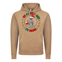 Vintage Coffee ho ho holly shit skeleton santa Vintage Hoodie - MaliasSmallBusiness