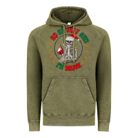 Ho Ho Holly Shit Skeleton Santa Vintage Hoodie | Teevron