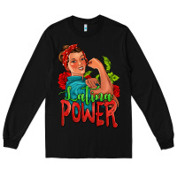 Black latina power strong woman Long Sleeve Tee - Jasminsmagicworld