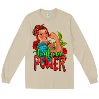 Mushroom latina power strong woman Long Sleeve Tee - Jasminsmagicworld