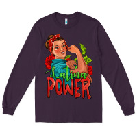 Plum latina power strong woman Long Sleeve Tee - Jasminsmagicworld