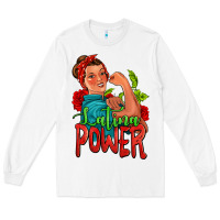 White latina power strong woman Long Sleeve Tee - Jasminsmagicworld