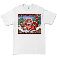 White Christmas farm reindeer and truck Premium Tee - BarkalooDesign