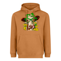 Meerkat St. Patrick's Day cow Heavyweight Hoodie - OliviaCreatesArt