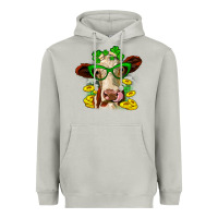 Moon Dust St. Patrick's Day cow Heavyweight Hoodie - OliviaCreatesArt