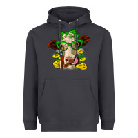 Smoke St. Patrick's Day cow Heavyweight Hoodie - OliviaCreatesArt