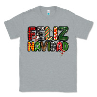 Heather Grey feliz navidad Classic Tee - MaliasSmallBusiness
