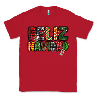 Red feliz navidad Classic Tee - MaliasSmallBusiness