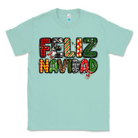 Seafoam feliz navidad Classic Tee - MaliasSmallBusiness