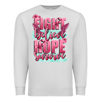 Dove Grey fight believe hope survive cancer awareness Premium Sweatshirt - FaDigitalArtStudio