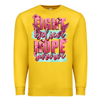 Lemon fight believe hope survive cancer awareness Premium Sweatshirt - FaDigitalArtStudio