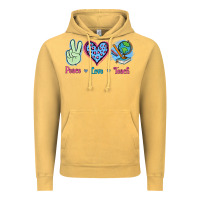 Vintage Mustard Peace Love Teach Vintage Hoodie - Jasminsmagicworld