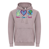 Vintage Zinc Peace Love Teach Vintage Hoodie - Jasminsmagicworld
