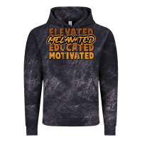 Cloud Black elevated melanated educated motivated Vintage Hoodie - NancyCooperArtShop
