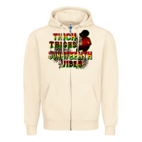 Thick Thighs Juneteenth Vibes Cowgirl Zipper Hoodie | Teevron