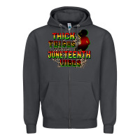 Smoke thick thighs juneteenth vibes cowgirl Zipper Hoodie - CowGirlArtShop