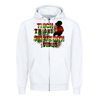 White thick thighs juneteenth vibes cowgirl Zipper Hoodie - CowGirlArtShop