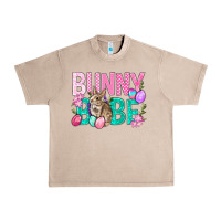 French Oak Bunny Babe Easter Urban Heavy Tee - BundleAndBundleShop