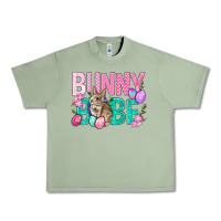 Oil Green Bunny Babe Easter Urban Heavy Tee - BundleAndBundleShop
