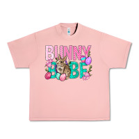 Salmon Bunny Babe Easter Urban Heavy Tee - BundleAndBundleShop