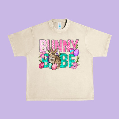 Bunny Babe Easter Urban Heavy Tee Designed By Bundleandbundleshop