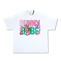 White Bunny Babe Easter Urban Heavy Tee - BundleAndBundleShop