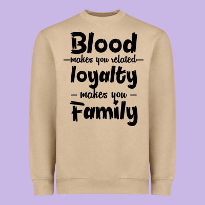 Blood Makes You Related Makes You Family Heavyweight Sweatshirt Designed By Bettercallsaul