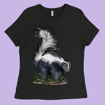 Skunk Ladies Tee Designed By Lillyallendesigns