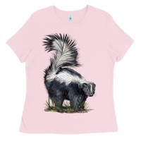 Bubblegum Pink skunk Ladies Tee - LillyAllenDesigns