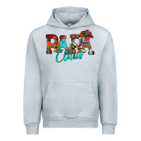 Heather Grey Papa Claus Urban Hoodie - CowhideDigitalArt