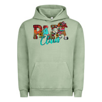 Pigment Oil Green Papa Claus Urban Hoodie - CowhideDigitalArt