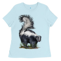 Baby Blue skunk Ladies Tee - LillyAllenDesigns